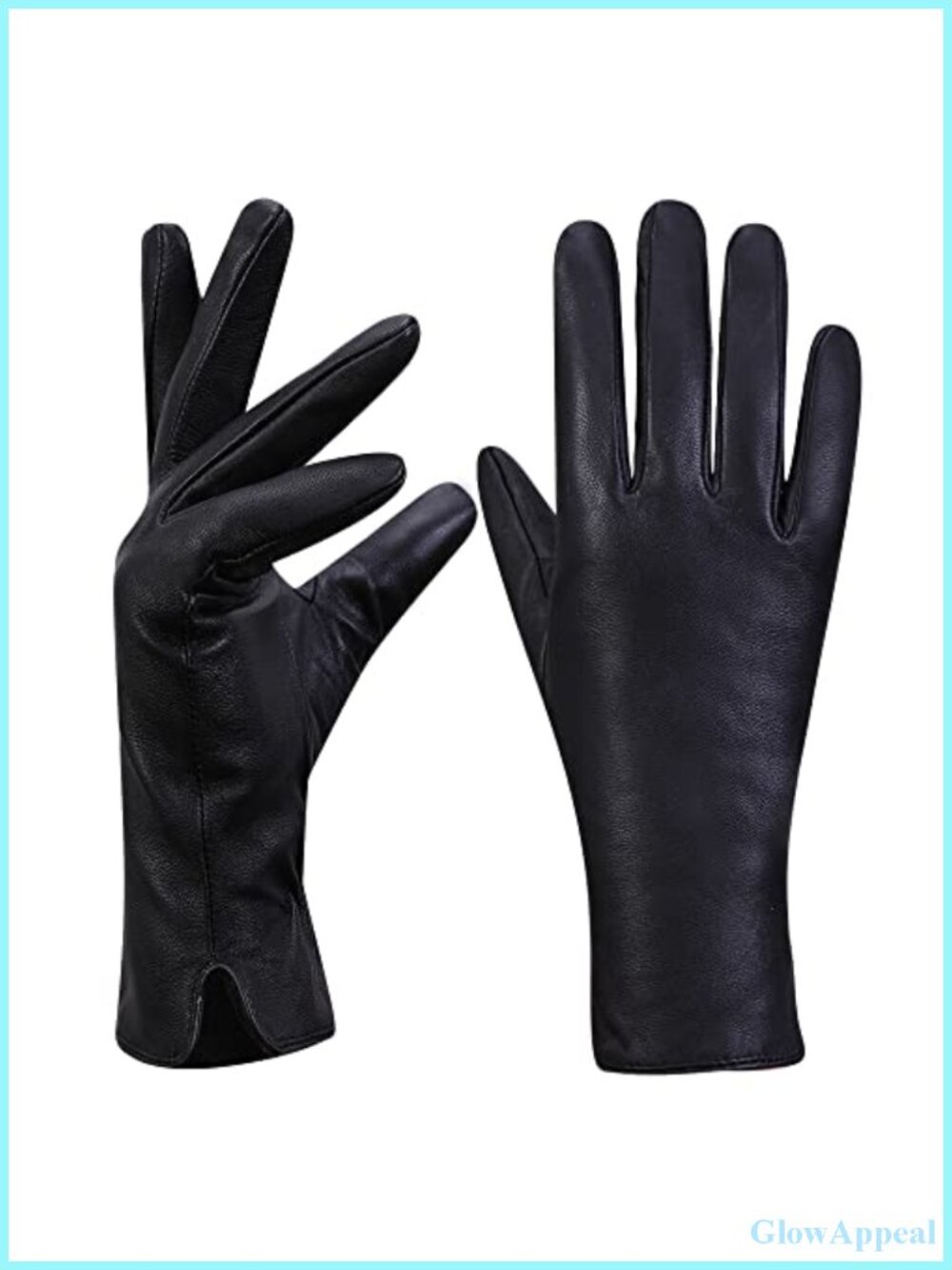 Women's Nappa Lambskin Leather Gloves Cashmere Lining Touchscreen Winter